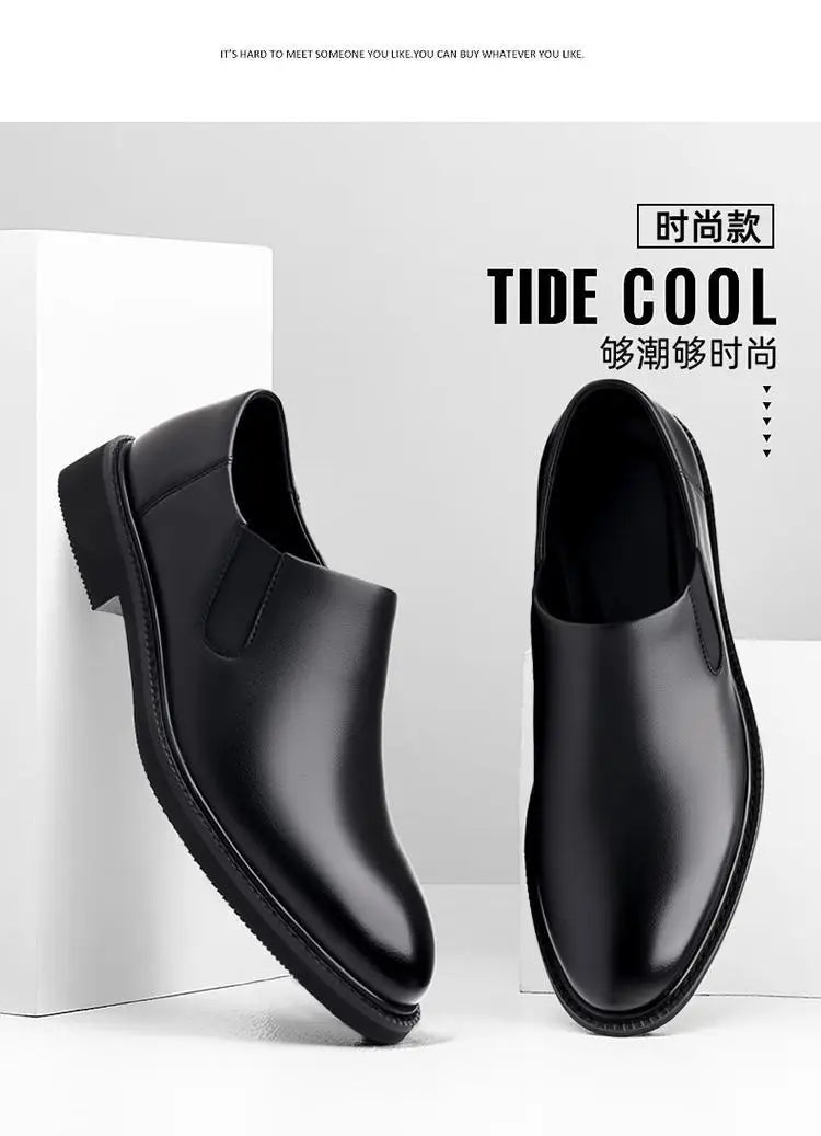 Men's Classic Leather Oxford Shoes Business Casual Dress Shoes Soft Sole Comfortable Slip-On Loafers Driving Office Shoes for Me