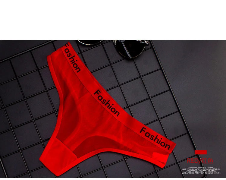 SP&CITY Sporty Style Sexy Transparent Underwear Women Crotch Cotton Briefs Soft Hollow Out Panties String Thong Sex Lingerie