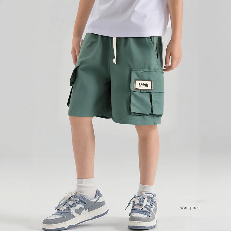 Kids Boys' Workwear Five-Point Shorts 2026 Baby  Thin New Loose Children's Short Summer Casual cargo Pants