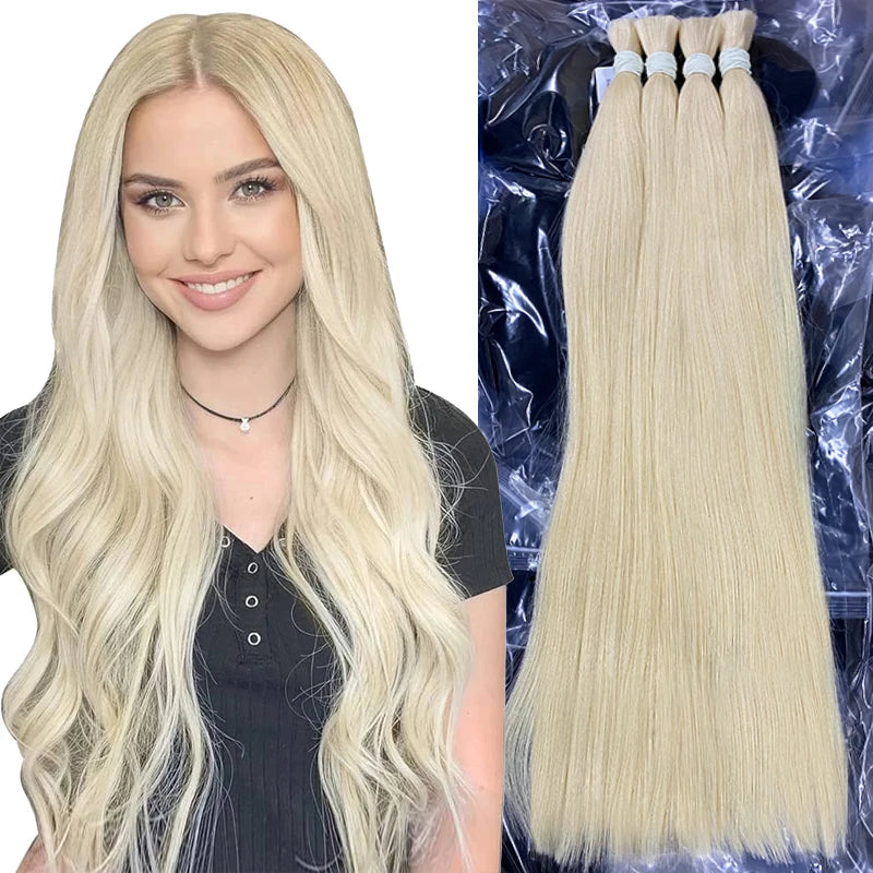 Human Hair Bulk No Weft Vietnamese Hair Virgin Remy Straight Hair Bulk 12-30inch 100g 100%  99j Real Natural Hair Extension Grey