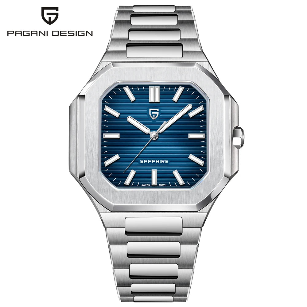 2026 New PAGANI DESIGN Men's Watches Luxury Quartz Watch For Man VH31 Wristwatches Waterproof AR Sapphire Mirror Stainless Steel