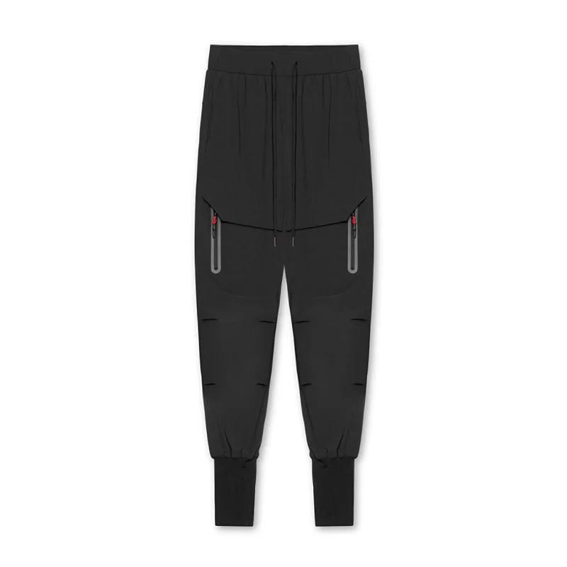 Mens Summer Quick Dry Streetwear Trousers Man Running Joggers Pants Sweatpants Bodybuilding Sports Compression Trackpants