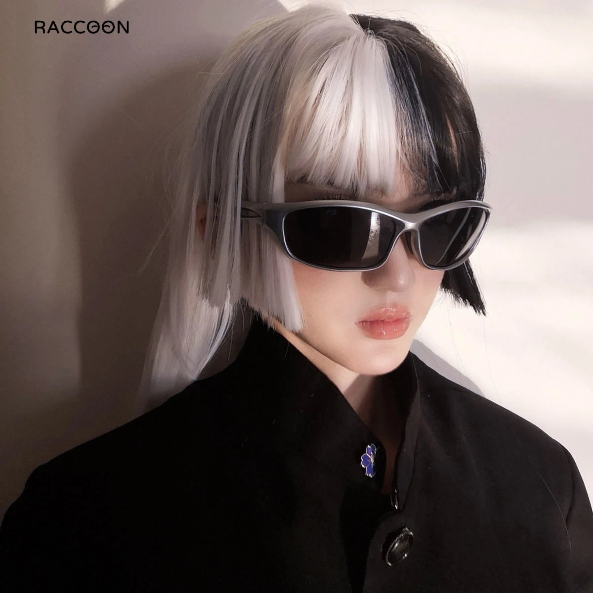 Cyber Y2K Futuristic Sunglasses Men Women Fashion Punk Sports Sun Glasses Steampunk Polarized Cycling Eyewear 2000S Aesthetic