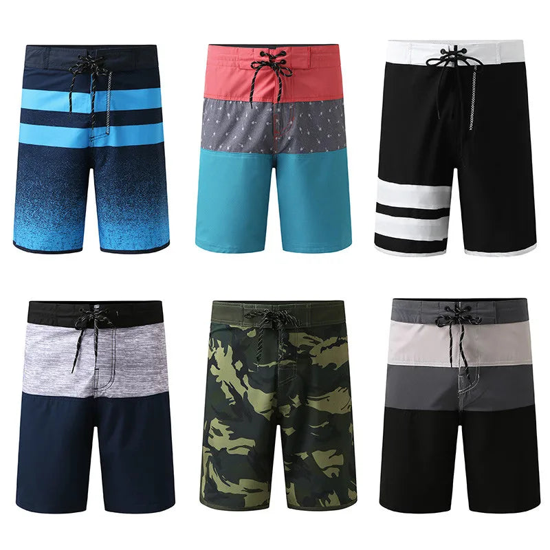Summer Man Swimwear Board Beach Shorts Swim Shorts Trunks Swimsuits Swimming Short Pants Mens Running Sports Surf Shorts Gymwear