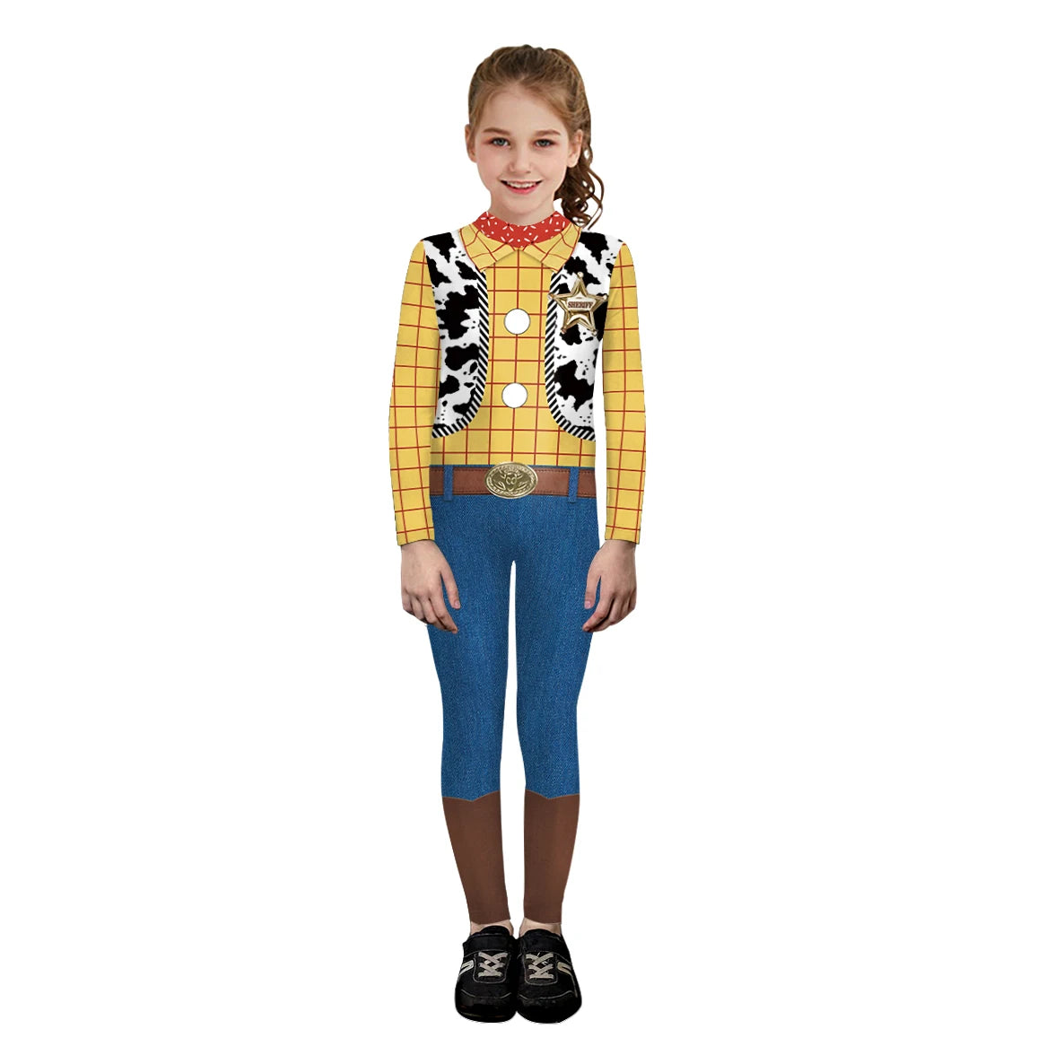 Woody Cosplay Costume Men Boys Jumpsuit Halloween Family Matching Outfits Carnival Party Cowboy Jessie Women Fancy Dress