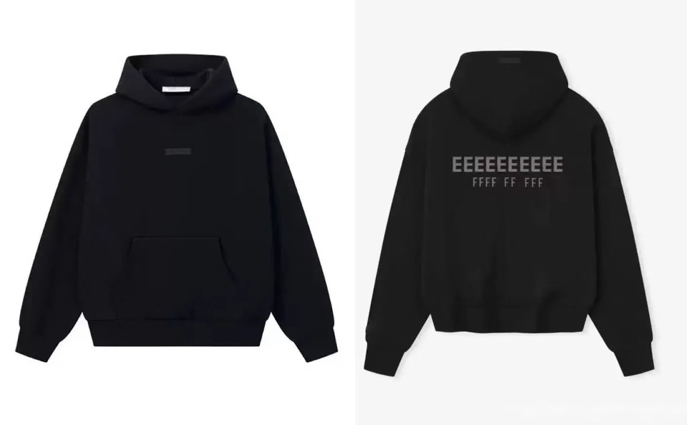 Season 9 Men's Oversized Hoodies Two-pieces Sets Brand Design Metallic Texture Silicone Letter Hoodie Couple Sports Tracksuits