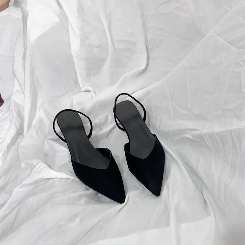 Women's Sandals 2024 Summer Pointed High Heels Women's Fashion Banquet Party High Heels Elegant Women's Shoes with Root