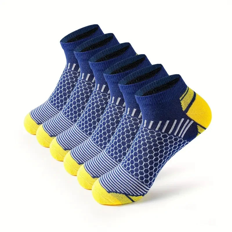 2025 New High Quality Short Athletic Ankle Socks Men's Running Casual Sports Socks Waist Honeycomb Design Socks Gifts
