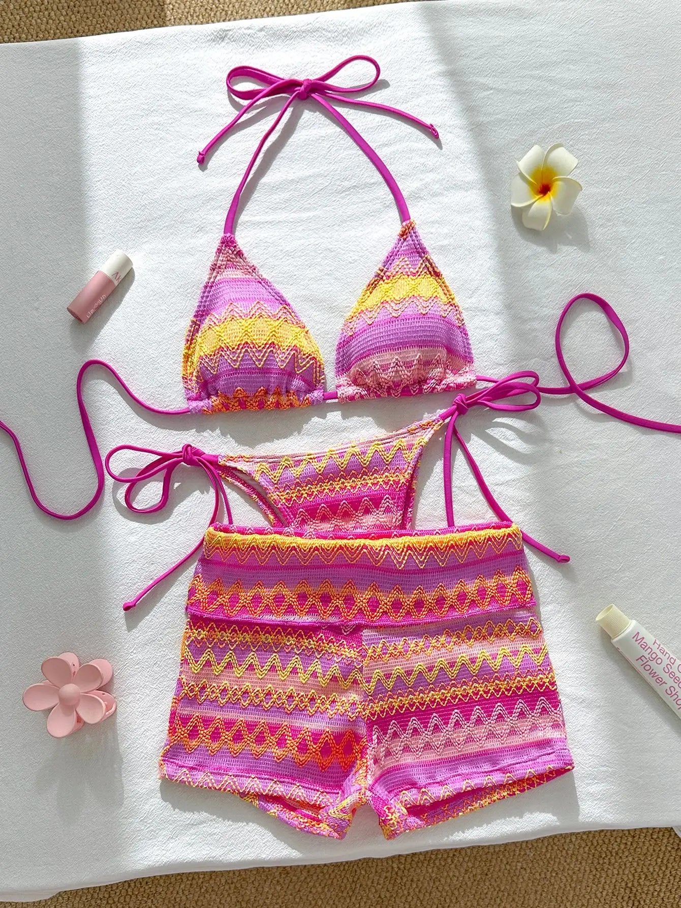 Swimwear Woman Swimsuit Sexy Bikini New Push Up Bikinis Set Brazilian Bathing Suit Women Beachwear Biquini 3 Piece Suits