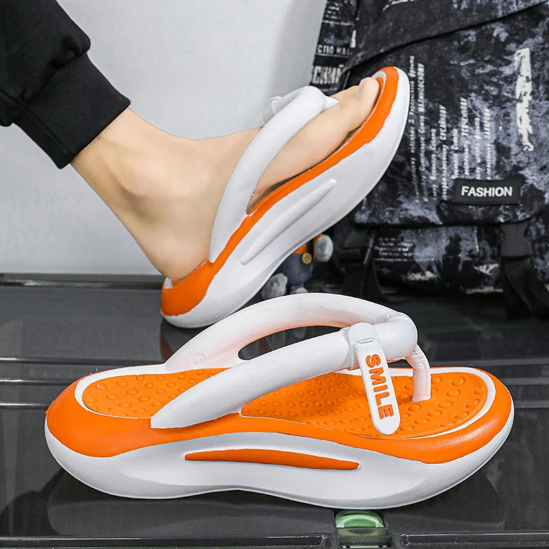 Fashion Men Slippers Bathroom Platform Sandals Women Flip Flops Indoor Non-slip EVA Slides Man Summer Slippers Men Beach Shoes