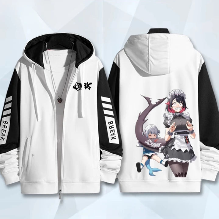 Anime Zenless Zone Zero Zip Up Women/Men Hoodie Sweatshirt ZZZ ZZZERO Ellen Joe Cosplay Zipper Hooded Jacket Outwear BAZAARHUBO