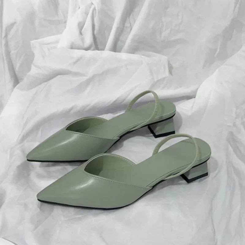 Women's Sandals 2024 Summer Pointed High Heels Women's Fashion Banquet Party High Heels Elegant Women's Shoes with Root