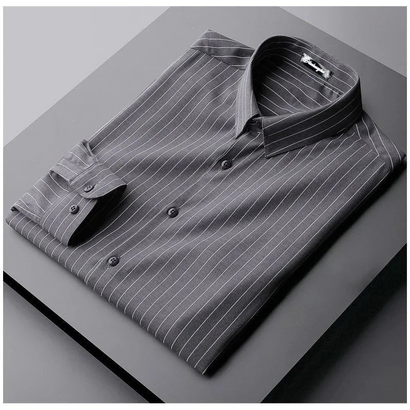 Red Men's Shirt Long Sleeve Slim Fit Business Suit Shirt Best Man Men's Large ropa clothing shirts for men