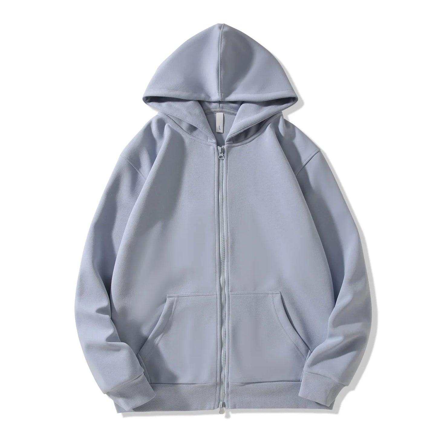 Y2K 420g Heavy-duty Cotton Blend American Hooded Zipper Sweatshirt for Men and Women in Large Size Versatile for Autumn Winter
