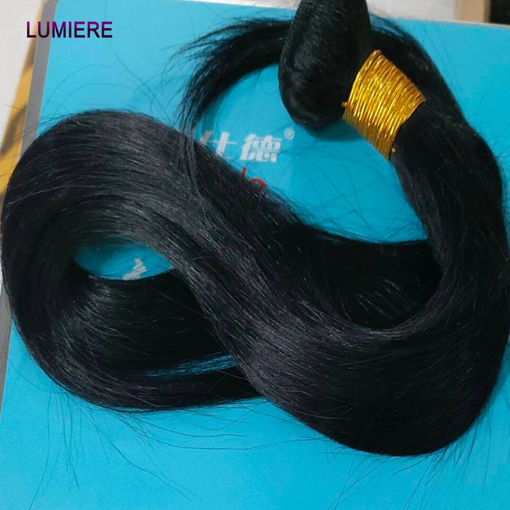 38 40 Inch Bone Straight 100% Virgin Unprocessed Human Hair Bundles Deal Raw Hair Extensions Brazilian Natural Black Wholesale