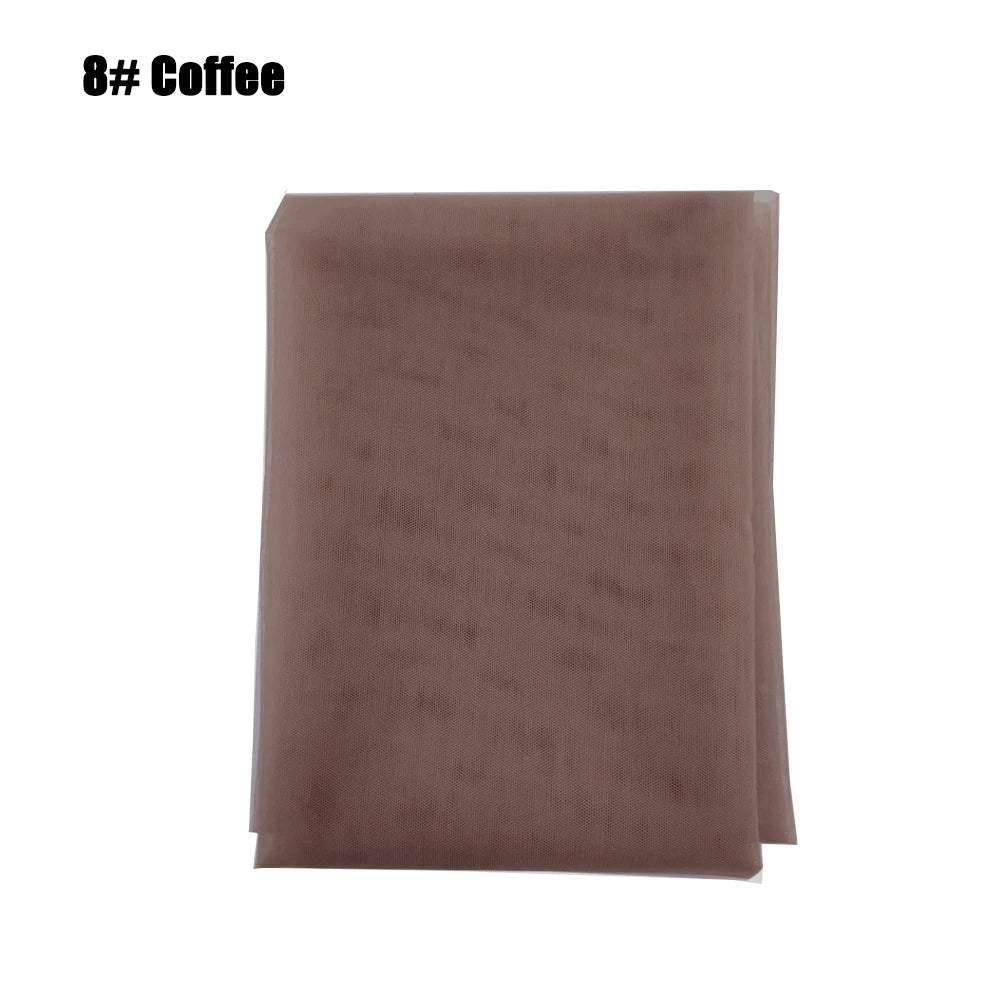 1/4 Yard Hair Weaving Netting Top Swiss Lace Material Basement Foundation Toupee Frontal Closure Net For Making Wigs
