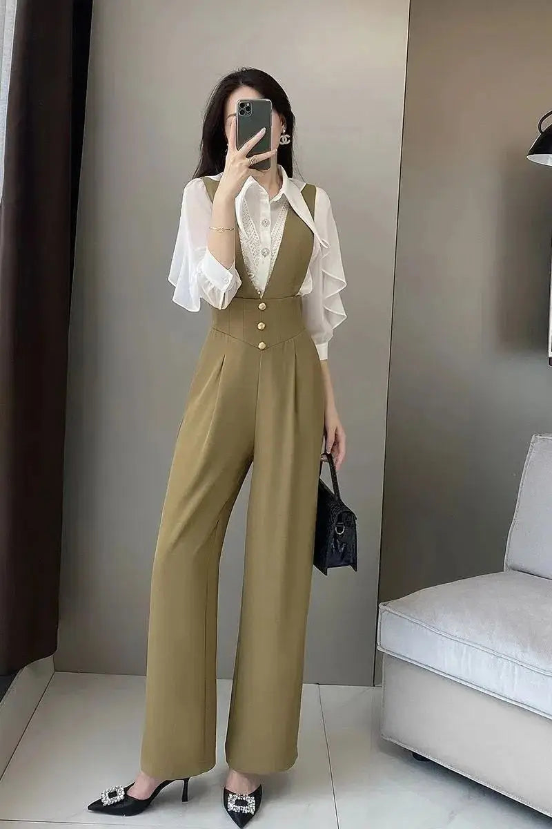 Jumpsuits Women Elegant Office Lady Solid All-match Fashion Simple Leisure Korean Style Comfortable Autumn Design Classic New