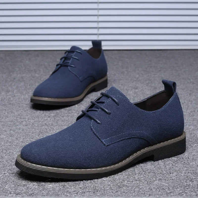 Summer Mens Dress Shoes Suede Man Oxford Shoes Large Sizes Flats Classic Men Sneakers Comfortable 2025 New Zapatillas De Deporte