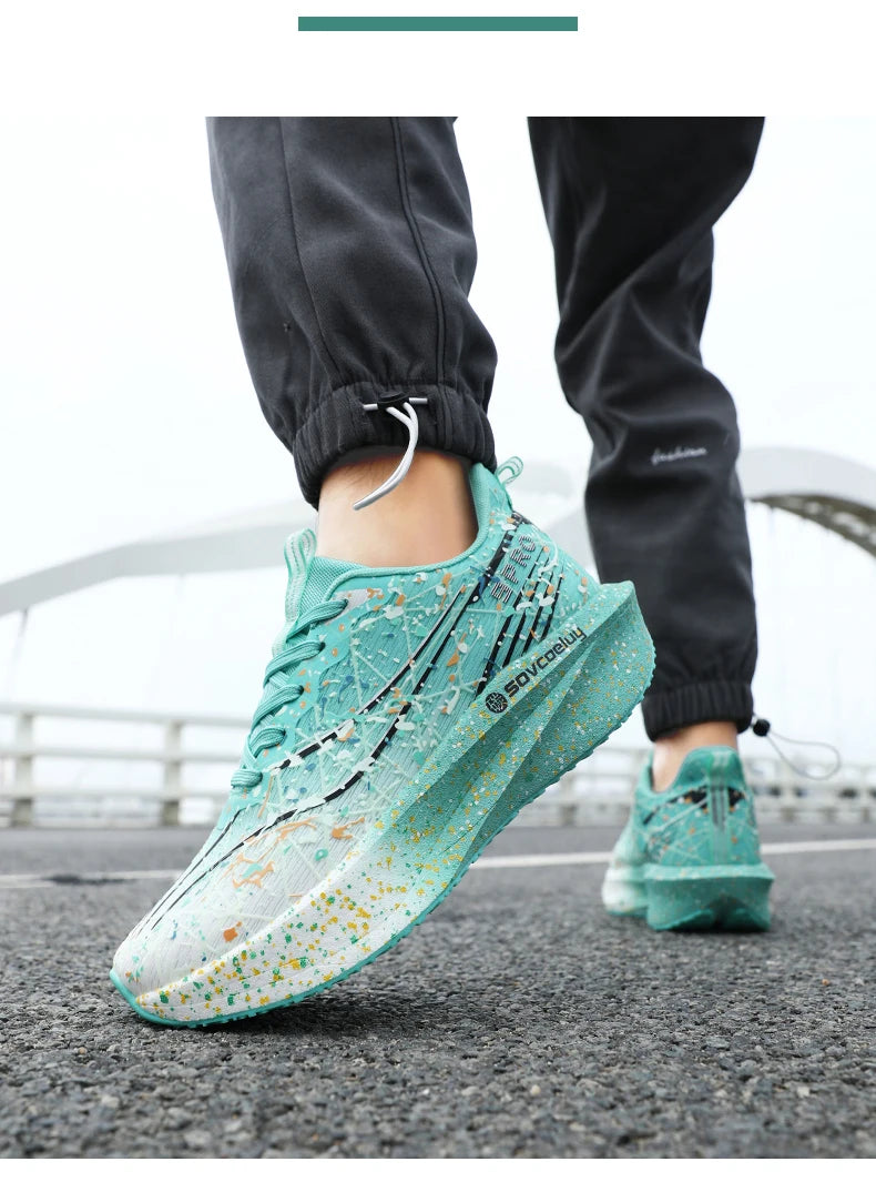 Marathon Men Running Shoes Carbon Board Speciality Sports Breathable Lightweight Women's Comfortable Chunta Athletic Sneakers