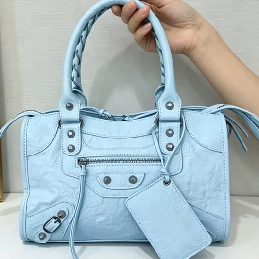 Handbags For Women 2026 New High Capacity Shoulder Bags Motorcycle Lady Travel Bag Luxury Brand Hobos Bags Cross-body Handbags