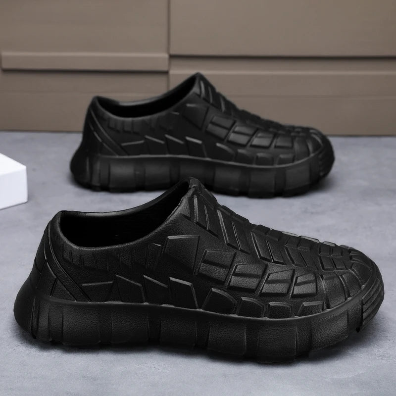 New Coming Men Chef Shoes Anti Slip Work Shoes Lazy Slippers Casual Trendy Slipper One Step Fashion Garden Shoes For Beach