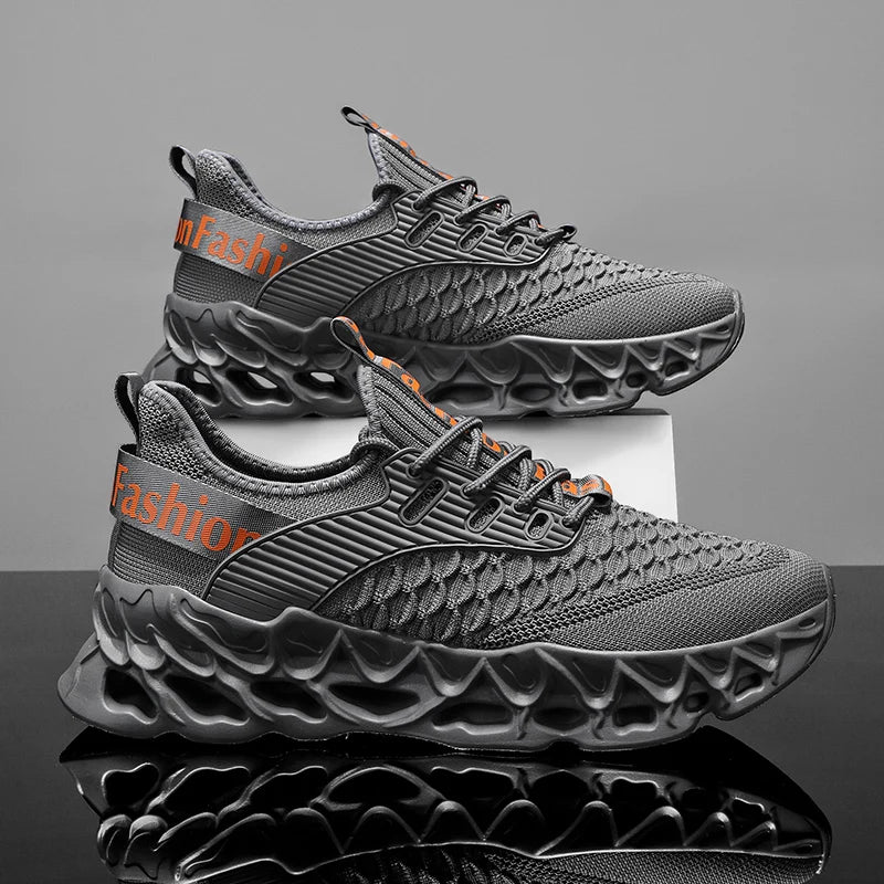 YRZL Sports Men Sneakers 2025 Breathable Mesh Running Shoes Lightweight Comfortable Walking Shoes Male Casual Outdoor Footwear
