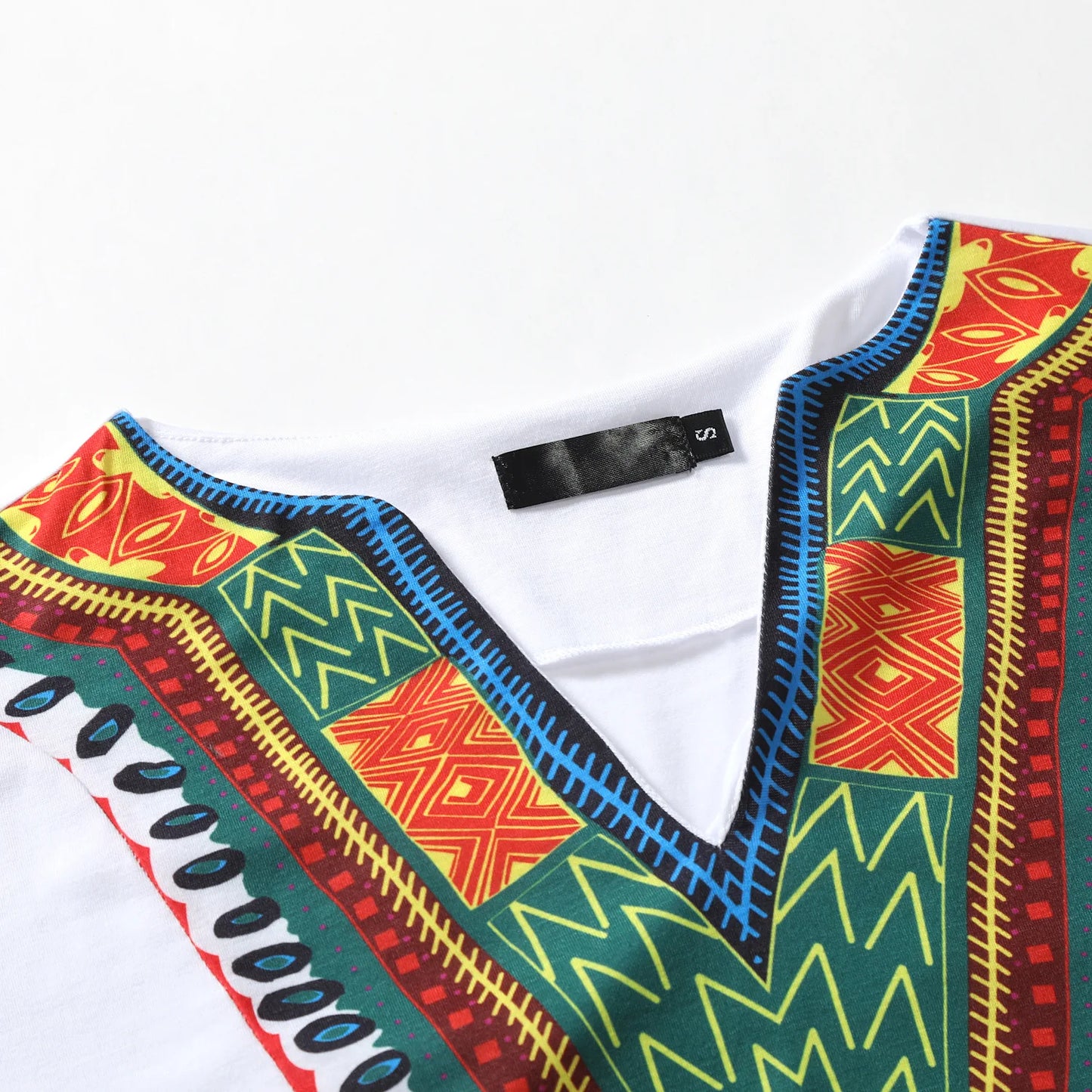 2026 Men's African Traditional Clothing Men Dashiki Short Sleeve T-shirt Fashion V-neck Printed Ethnic Style Casual Tops for Men