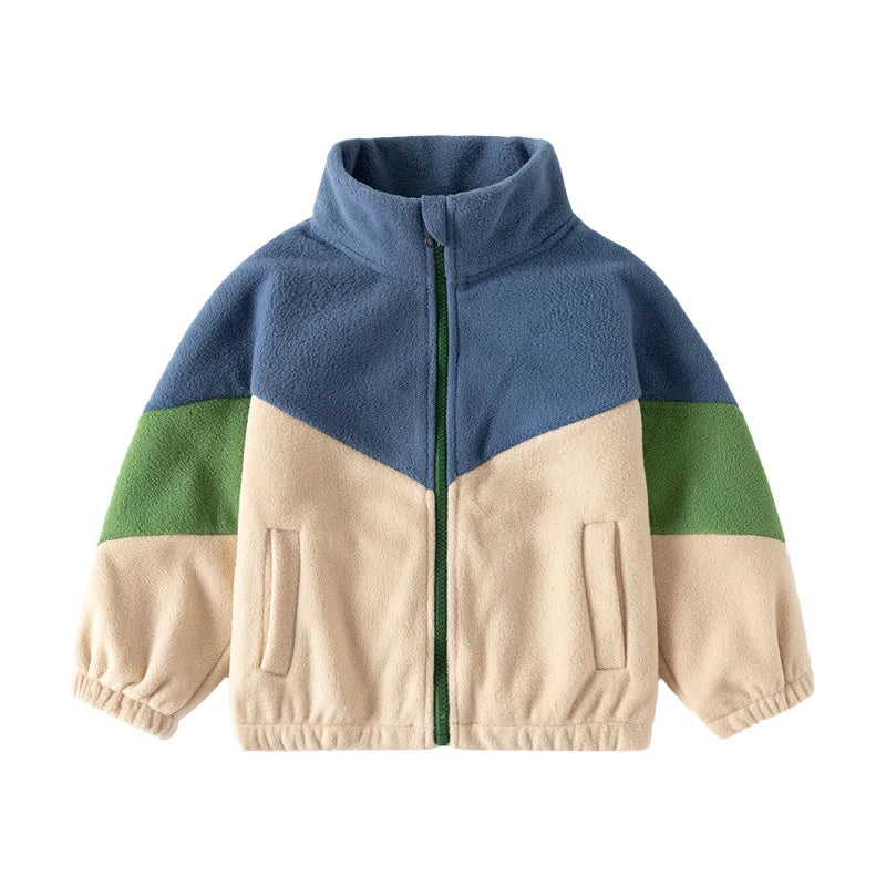 Children's Clothing   Autumn Winter Fleece Thicken Warm  Outwear Cute Cardigan Jackets Coats for  Kids Coats Jackets for Boys