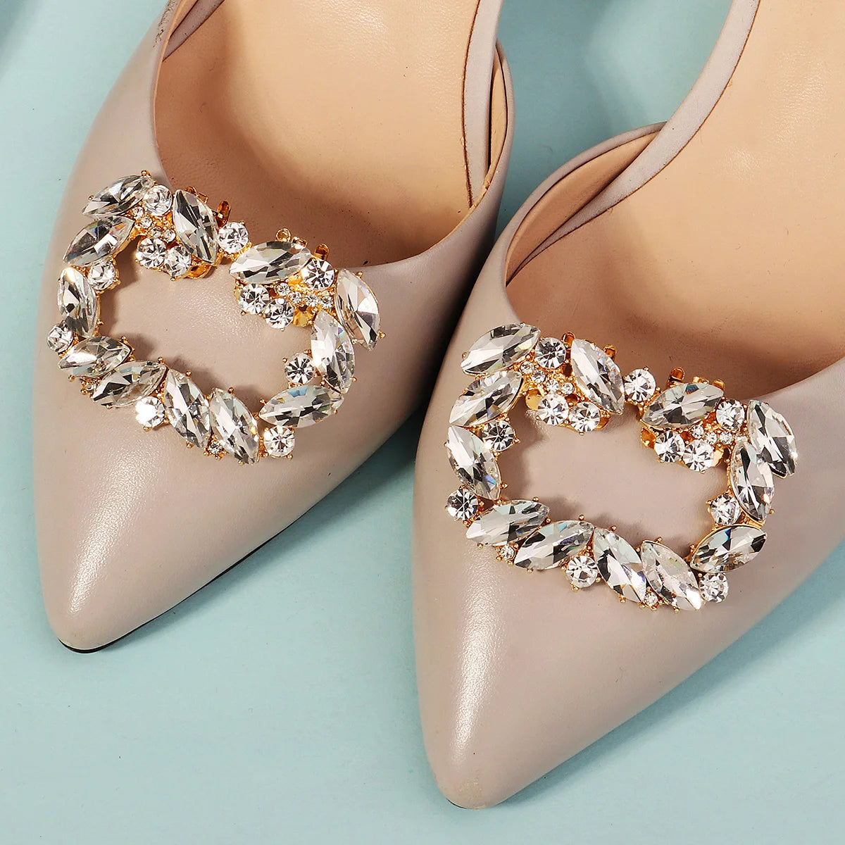 New Square Simple Women's Shoe Buckle Wedding High Heels Shoe Clip Bridal Gown Accessories Daily wear jewelry Holiday Gifts