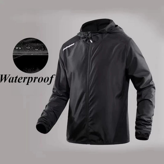 2025 UPF Sunscreen Coats Men's Jacket Breathable Sports Waterproof Jacket Summer UV Protection Outdoor Fishing Skin Coat 4xl