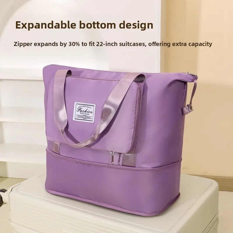 Large Capacity Casual Handbag for Men And Women Student Clothing Storage Bag Maternity Bag Travel Bag Polyester Material