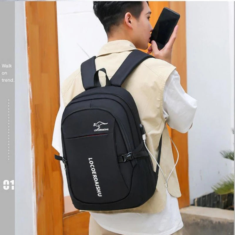 Men's and women's large-capacity trendy outdoor travel casual backpacks and schoolbags, airplane cabin backpacks