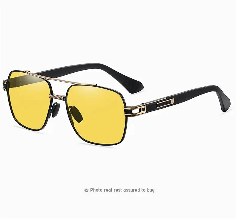 Anti-glare Minus Lens Prescription  Metal Sunglasses Men Polarized UV400 Driving Goggle 0 -0.5 -0.75 -1.0 To -6.0 BAZAARHUBO