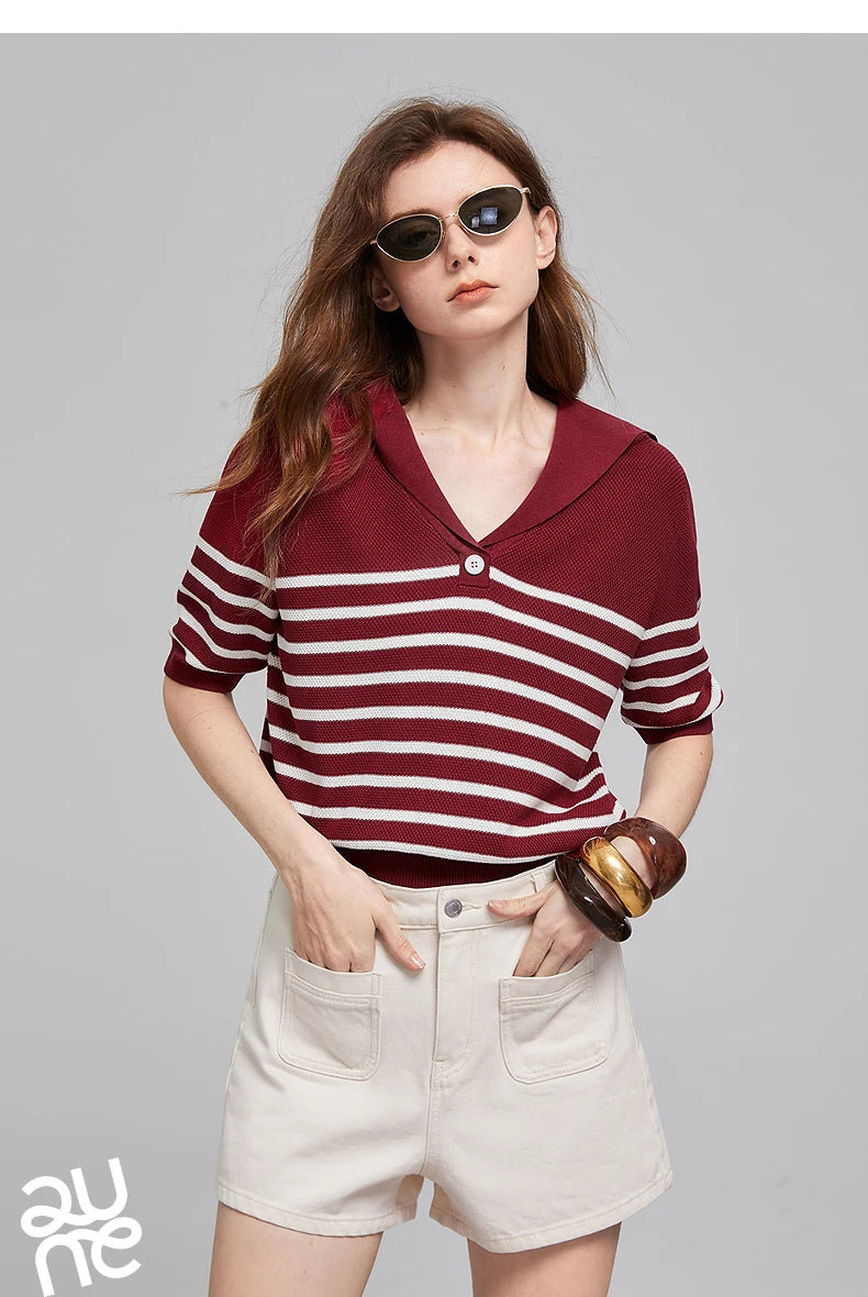 TOYOUTH  Women Knitwear 2025 Summer New Tops 8523015