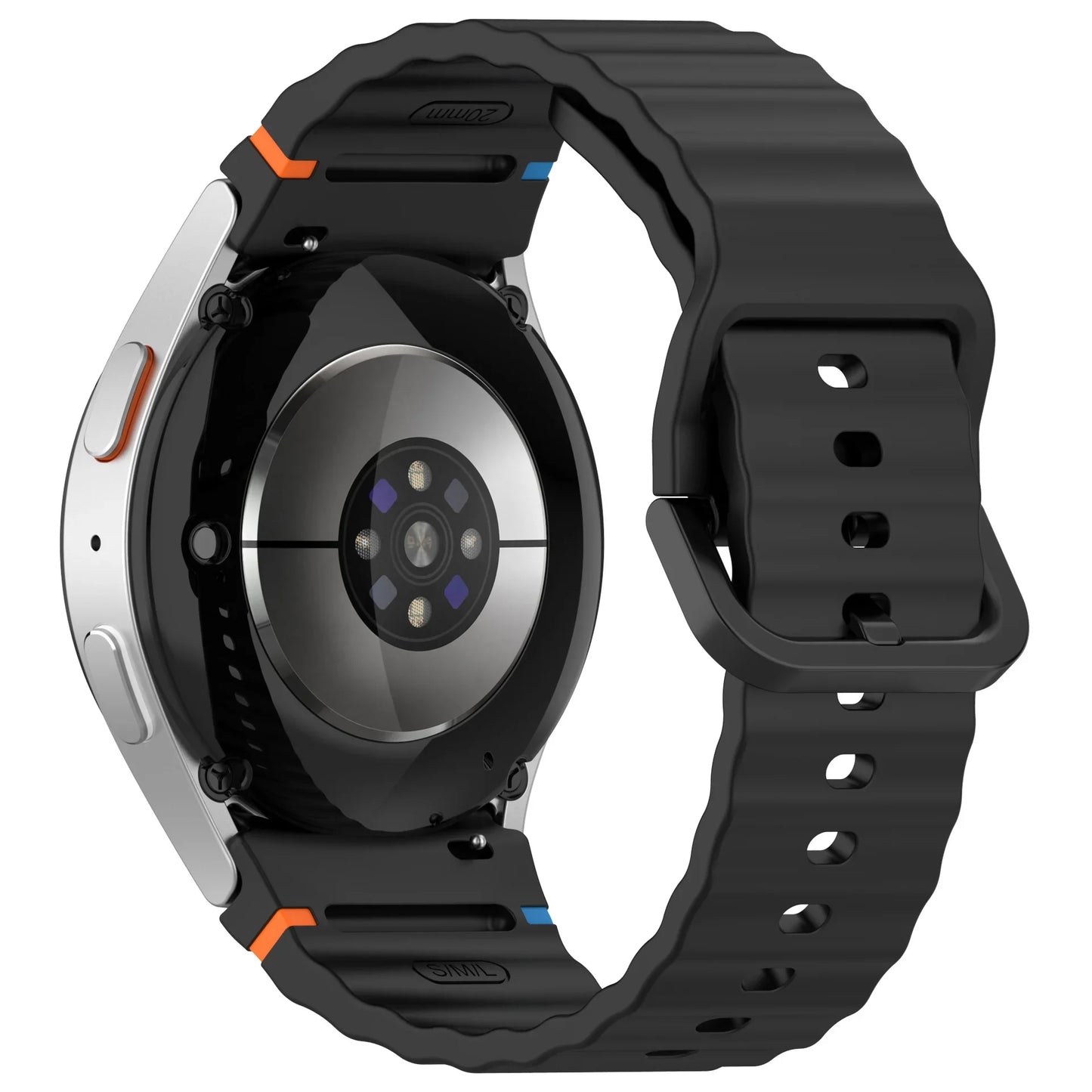 Silicone Strap for Samsung Galaxy Watch 7 6 5 4 44mm 40mm Original No Gaps Sports Band Accessories for 6/4 Classic 47mm 46mm43mm