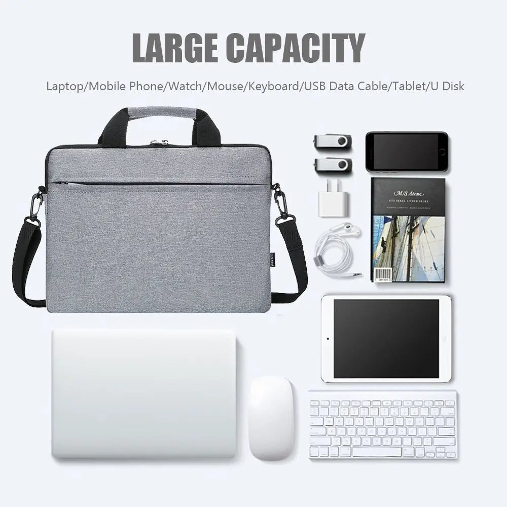 Universal Shockproof Laptop Sleeve Case Large Capacity Ultra Thin Shoulder Bag Business Fashion Laptop Handbag