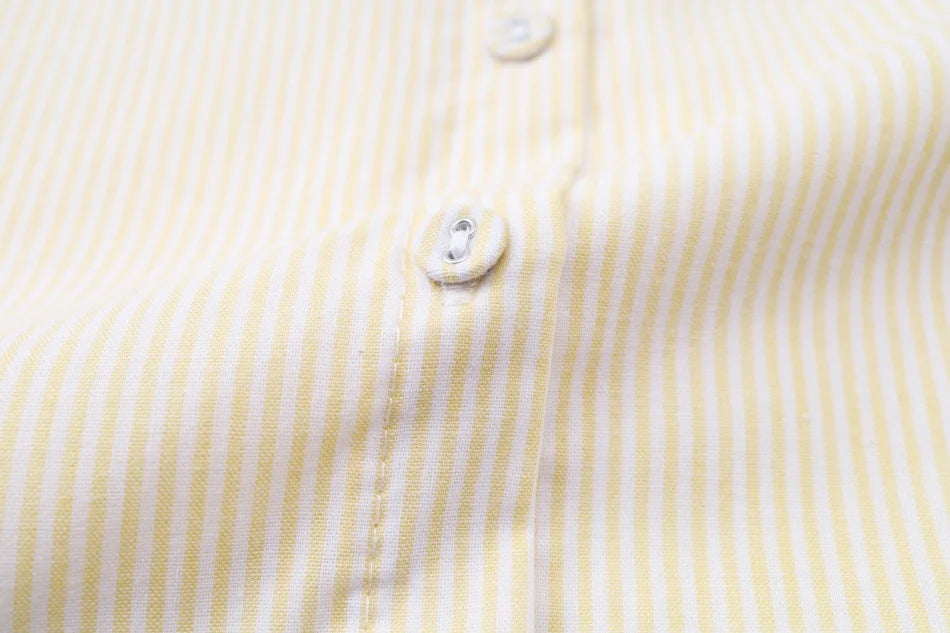 AS SS26 meadow collection pale yellow floral shabbos girls smocking dress pinstripe boys familly match clothes