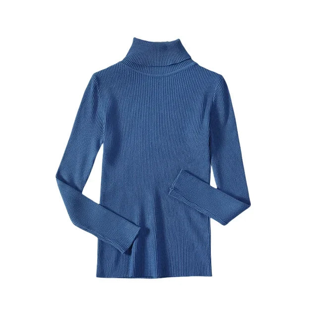 AOSSVIAO 2026 Basic Mock Neck Ribbed Sweaters for Women Cute Sexy Knitted Autumn Winter Warm Fitted Fashion Pullover Sweater