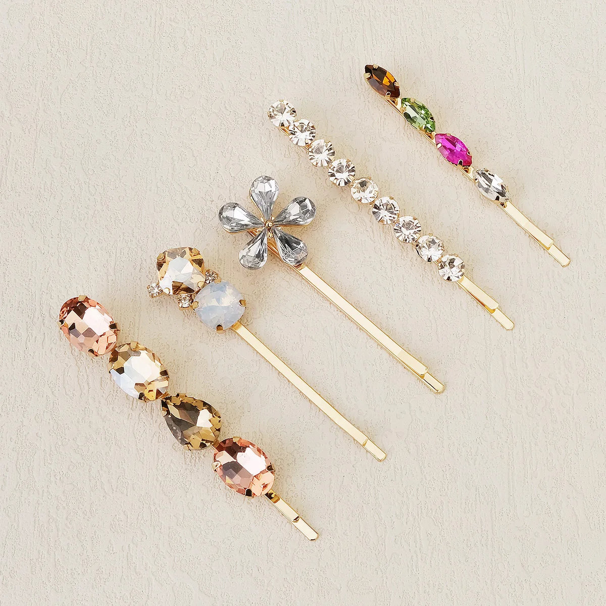 Upscale Luxurious Crystal Zircon Hair Clip Temperament Elegant Wild Hair Pins Leisure Prom Street Beat Personality Retro Hair BAZAARHUBO