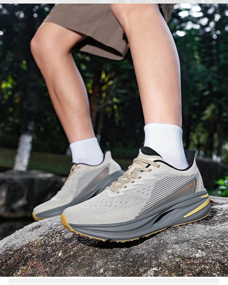 Running Shoes Carbon Board Speciality Marathon Men Sports Breathable Lightweight Women's Comfortable Athletic Nonskid Sneakers