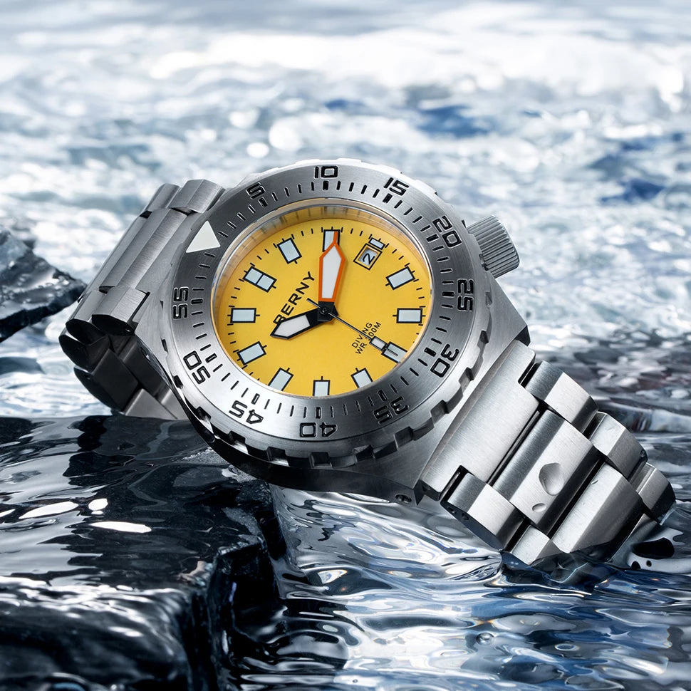 BERNY Automatic 30ATM Diver Men Watch Mechanical Wristwatches Waterproof Male Top Super Luminous Sapphire Sport Diving Watches