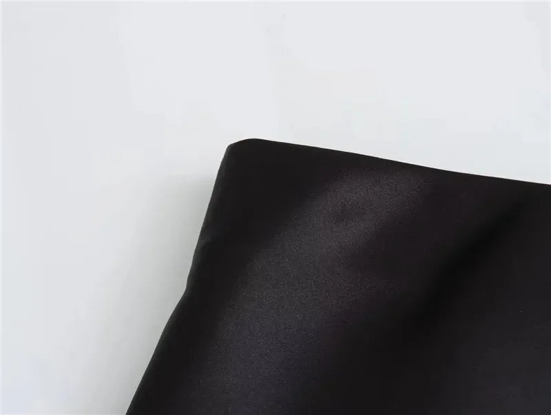 HXAO 2025 Skirts For Women Black Satin Skirt Summer Elegant Women's Midi Skirts High Waist Smooth Skirts Green Flare Skirt 088
