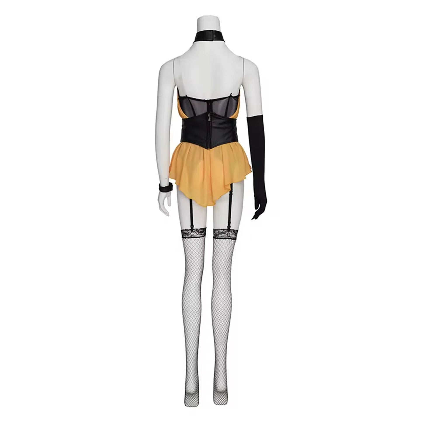 Women's Sexy Bodysuit Black Sheer Corset Dress Strappy Pantyhose Nightgown Swimsuit Jumpsuit Fishnet Stockings Uniform