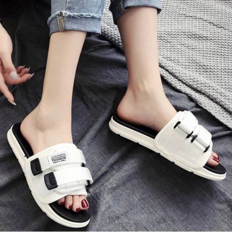 Trendy and Fashionable Sandals and Slippers 2023 Summer New Daily Outwear Slippers Couples Versatile Classic Casual Slippers