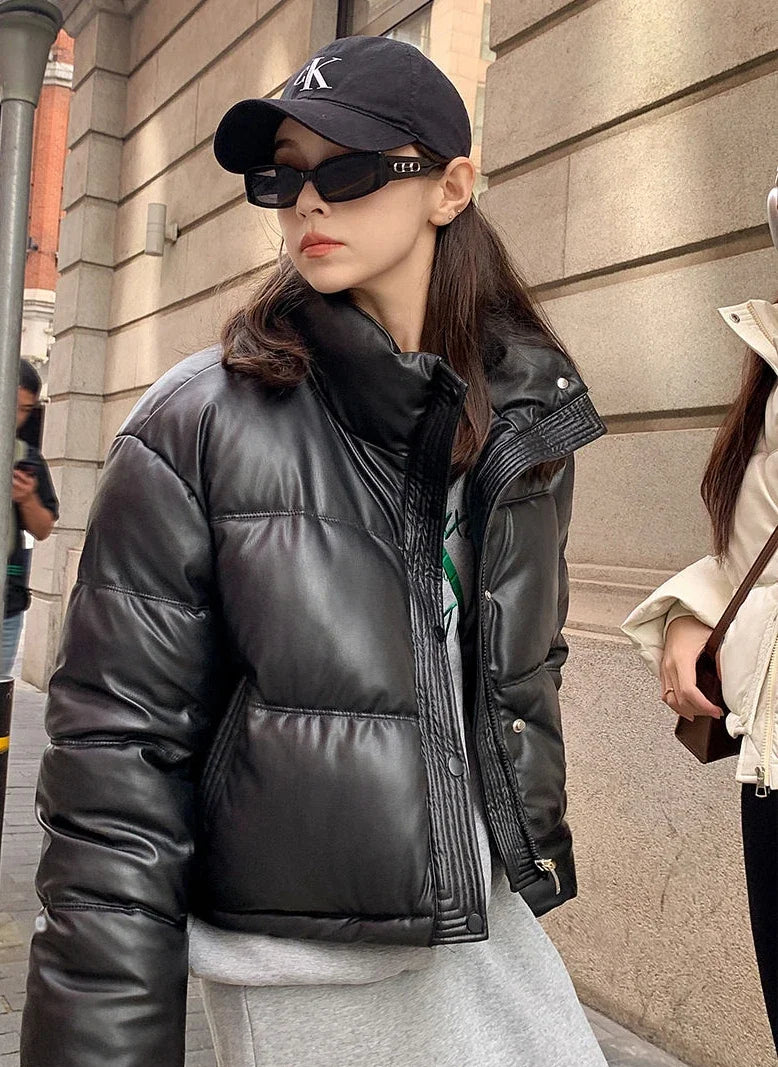 Down Coats for Women Loose Casual Parkas Woman Solid Color Winter Clothes 2025 Jackets Thick 2025 Trend Demi-season High Quality