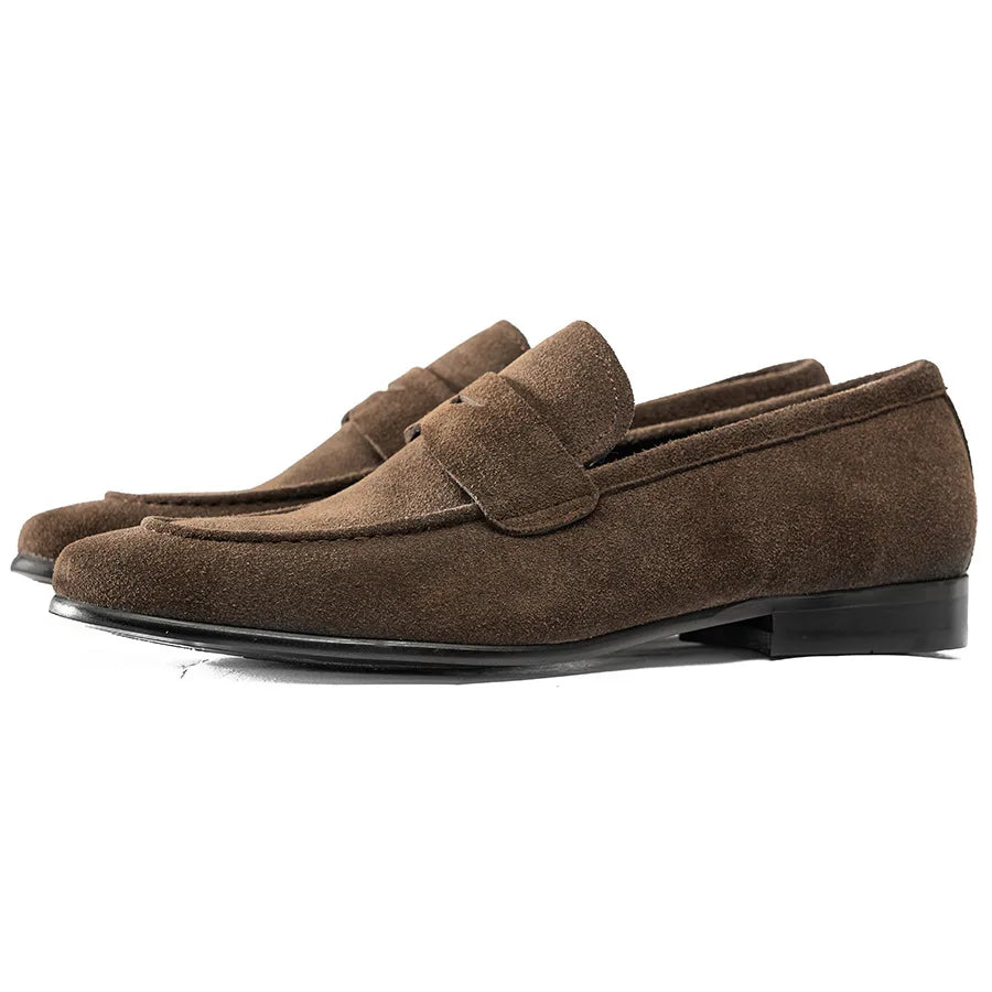 NEW 2025 French Elegant Men's Loafers Business Formal Casual Leather Shoes Handmade Cowhide Moccasin Shoes For Men