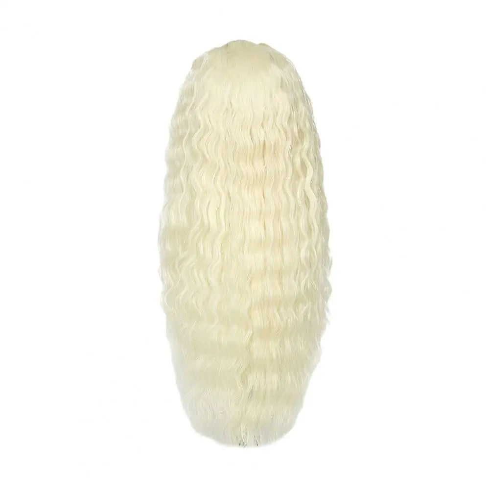 2024 Water Wave Long Curly Wig Jungle Wave Middle Split Glossy Hair Hair Extensions Human Wig African Brazilian Black Women Wig