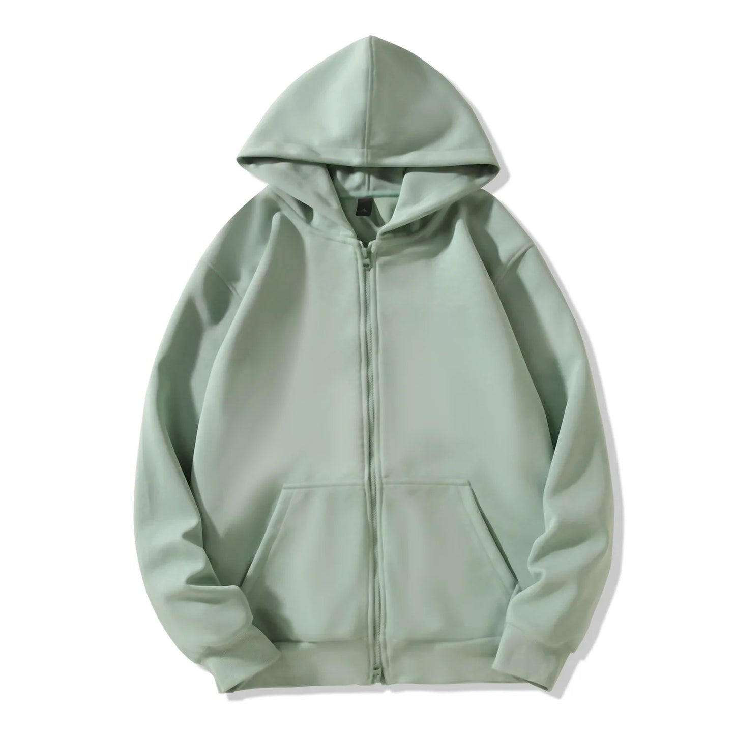 Y2K 420g Heavy-duty Cotton Blend American Hooded Zipper Sweatshirt for Men and Women in Large Size Versatile for Autumn Winter
