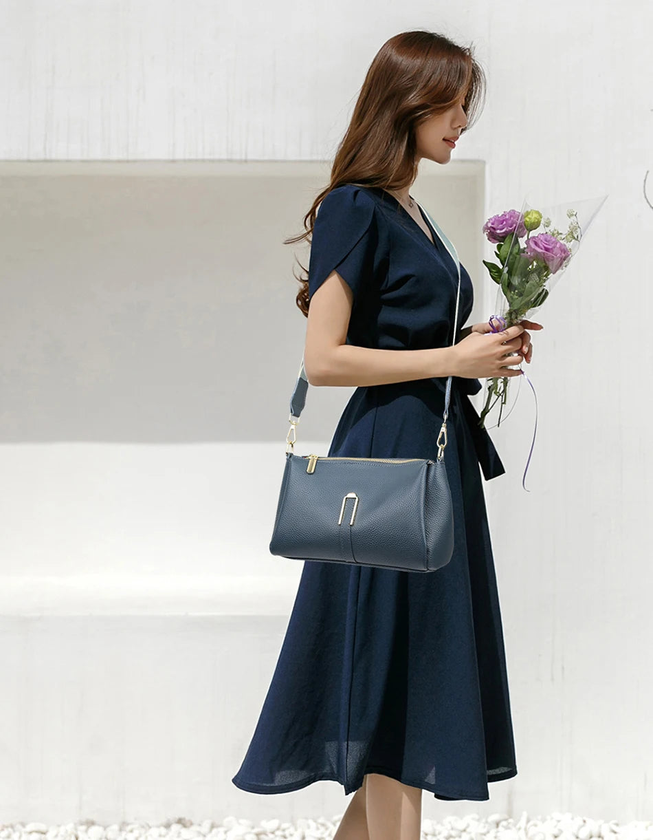 Women's Bag Handbag Fashion Female Messenger Phone Bag 2024 Luxury Cow Leather Women Shoulder Crossbody Bag
