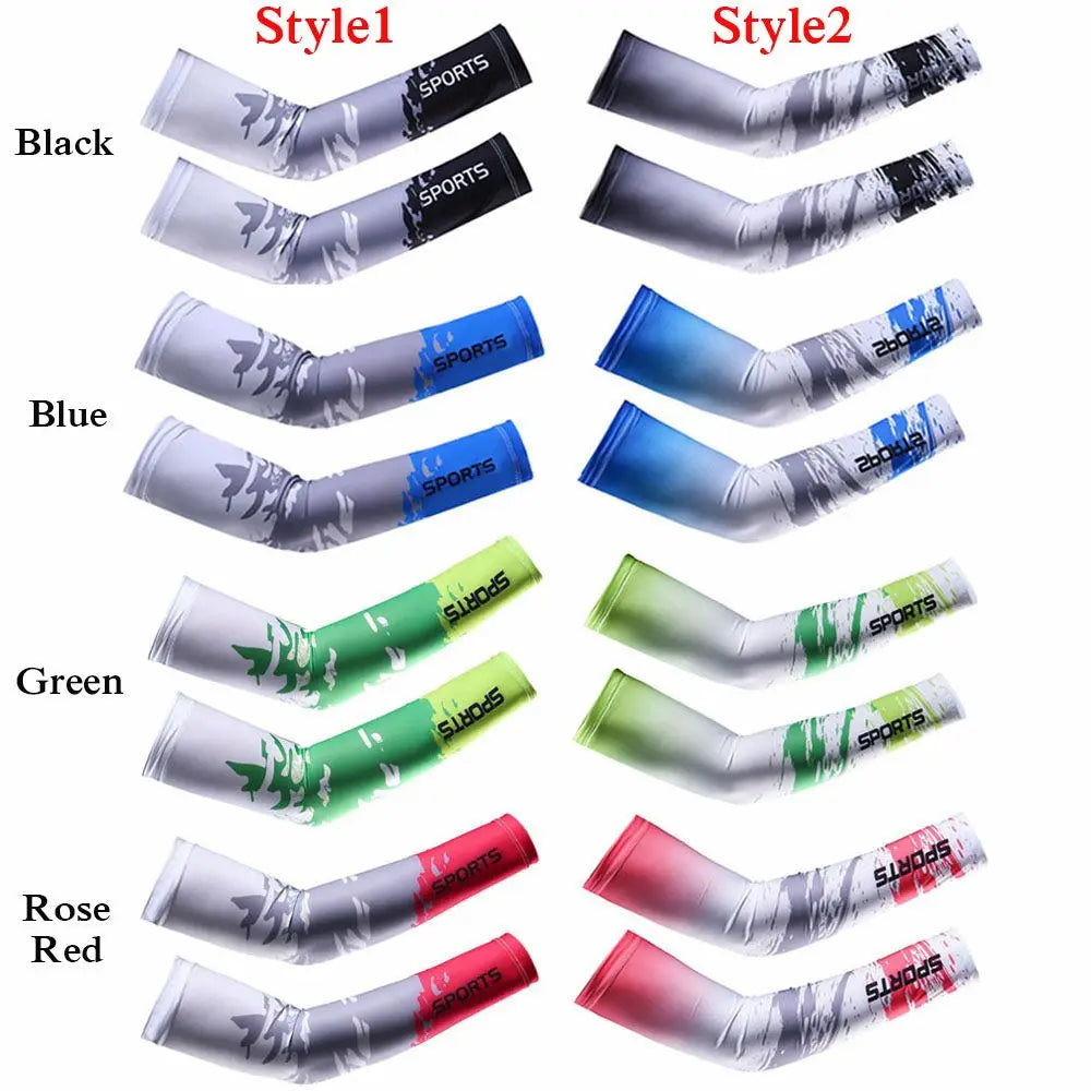 Sportswear Summer Cooling Basketball Sun Protection Outdoor Sport Arm Cover Arm Sleeves